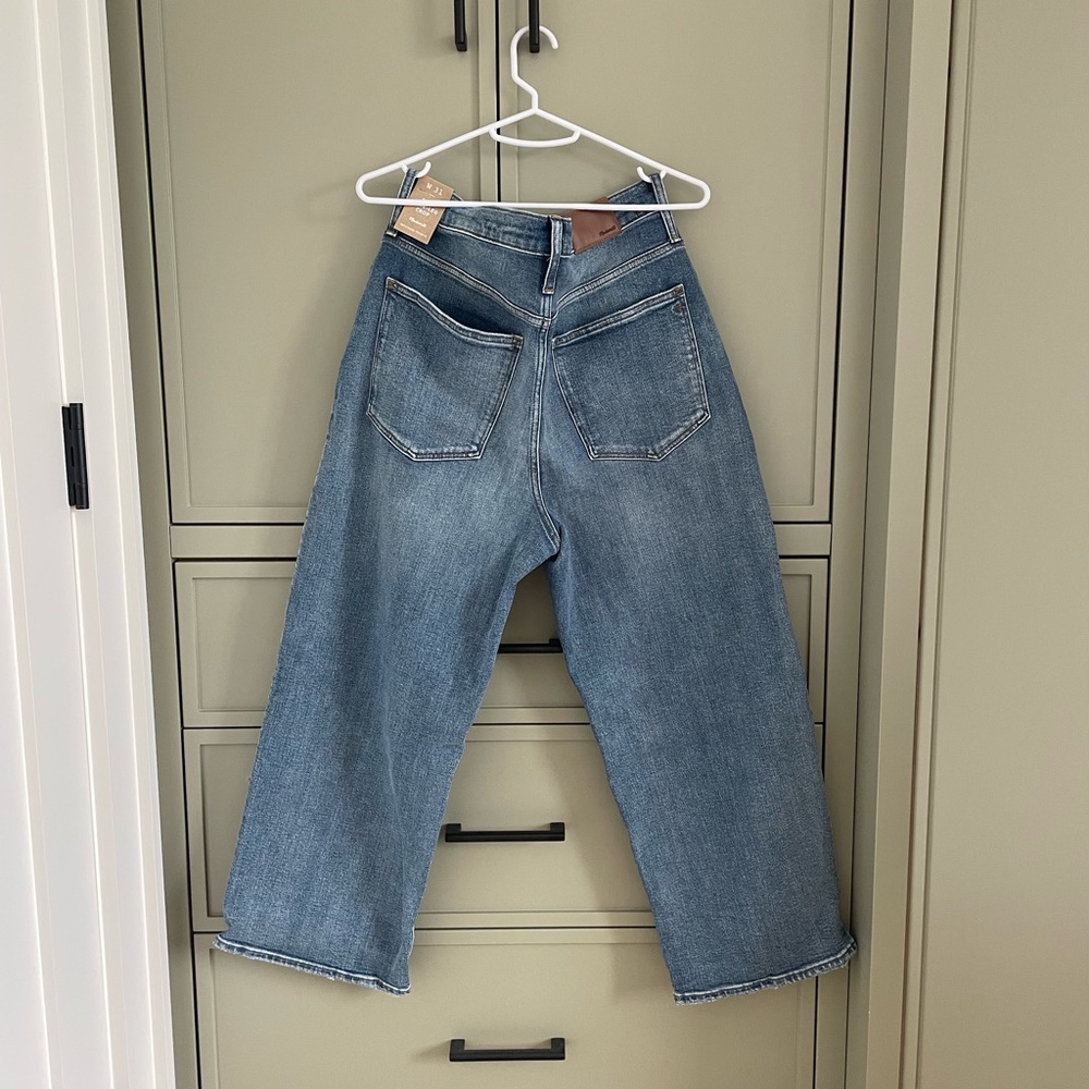 Madewell Slim Wide-Leg crop jeans 31 NWT